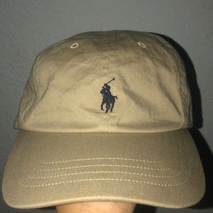 khaki polo baseball hat